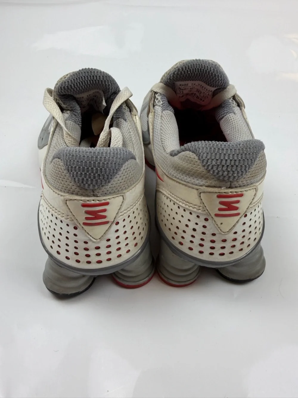 Nike Shox Turbo 10 Women's 7.5 Silver Red‎ Y2K Running Shoes